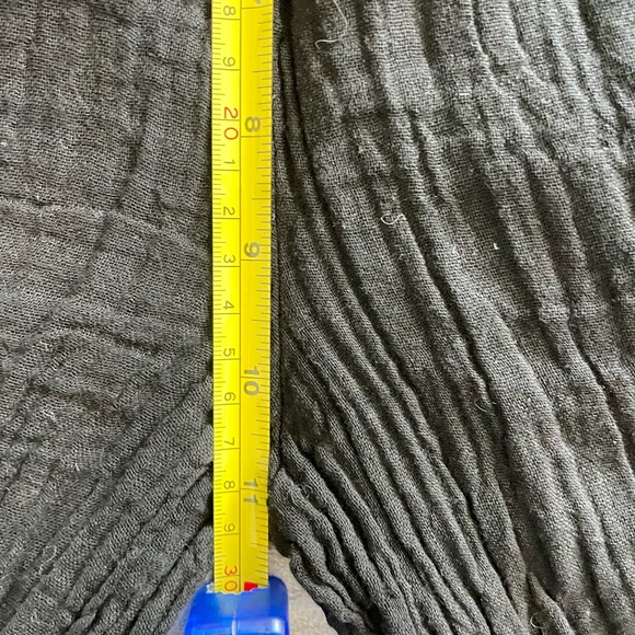 Women's Gauze Boho Wide leg flare Black Pants Sz XS - Picture 7 of 15